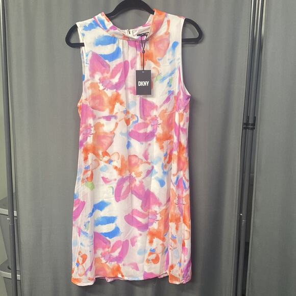 DKNY multicolored midi dress size 12 (b21) - Picture 2 of 8